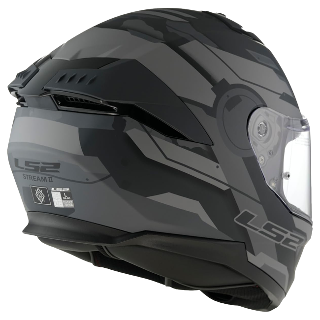LS2 FF808 Stream II Helm – Shadow Titanium/Grey