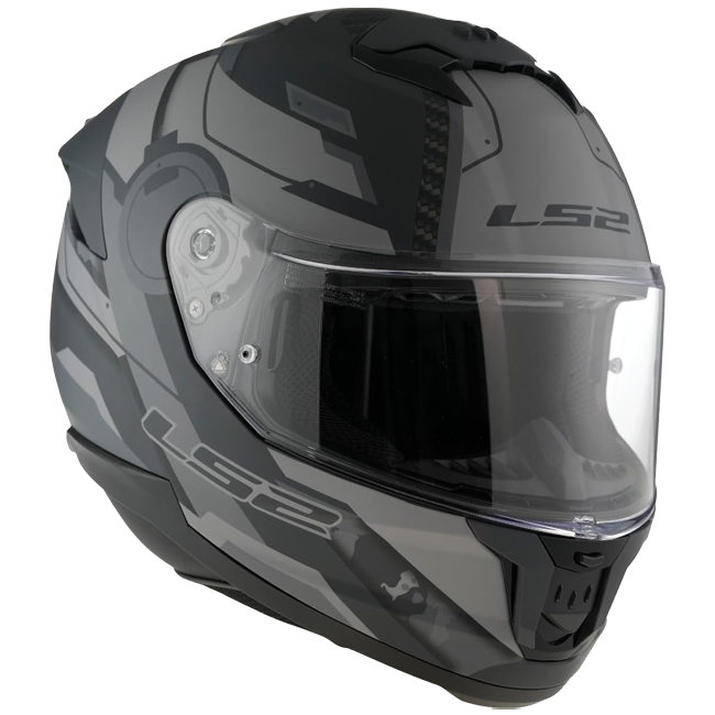 LS2 FF808 Stream II Helm – Shadow Titanium/Grey