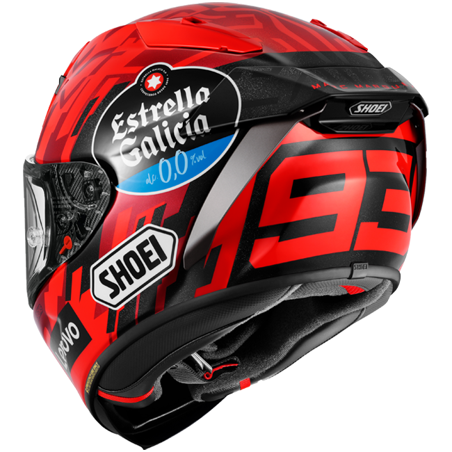 Shoei X-SPR PRO helmet Marc Márquez M.Marquez93 TC-1 Replica 2025 gloss red black white