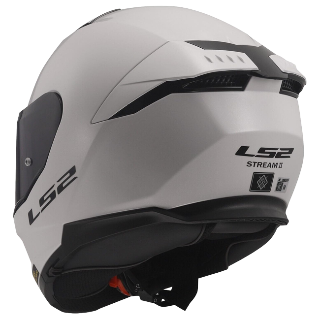 LS2 FF808 Stream II Helmet – Solid Gloss White