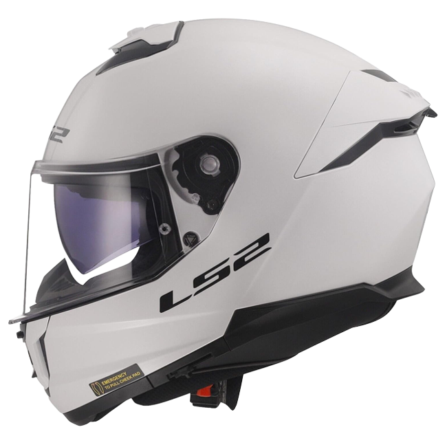 LS2 FF808 Stream II Helmet – Solid Gloss White