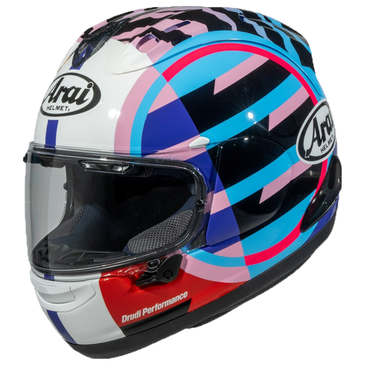Arai RX-7V Evo Helmet Spectre Cyan – ECE 22.06 Full-Face Racing Helmet
