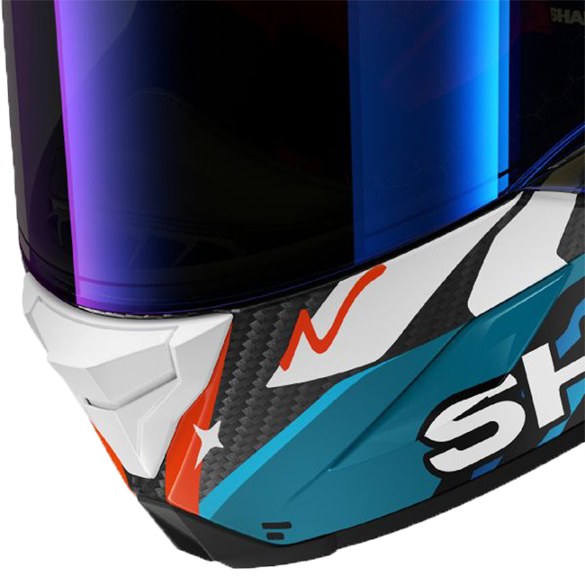 Shark Aeron GP FIM 2 Racing full-face helmet in Speed-Fancy DWB white blue black