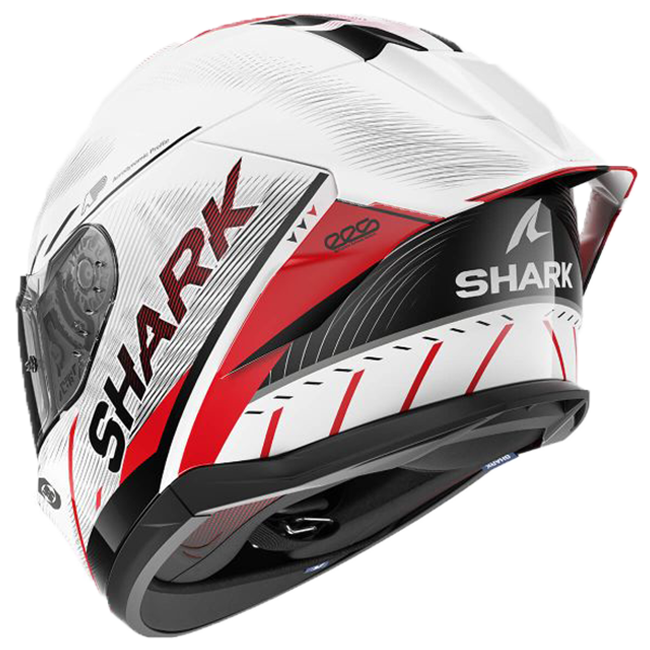 Shark Skwal Cup Speed-Tech WRK full-face helmet in white and red