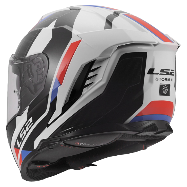 LS2 FF818 Storm III Helm – Sporty White/Blue/Red