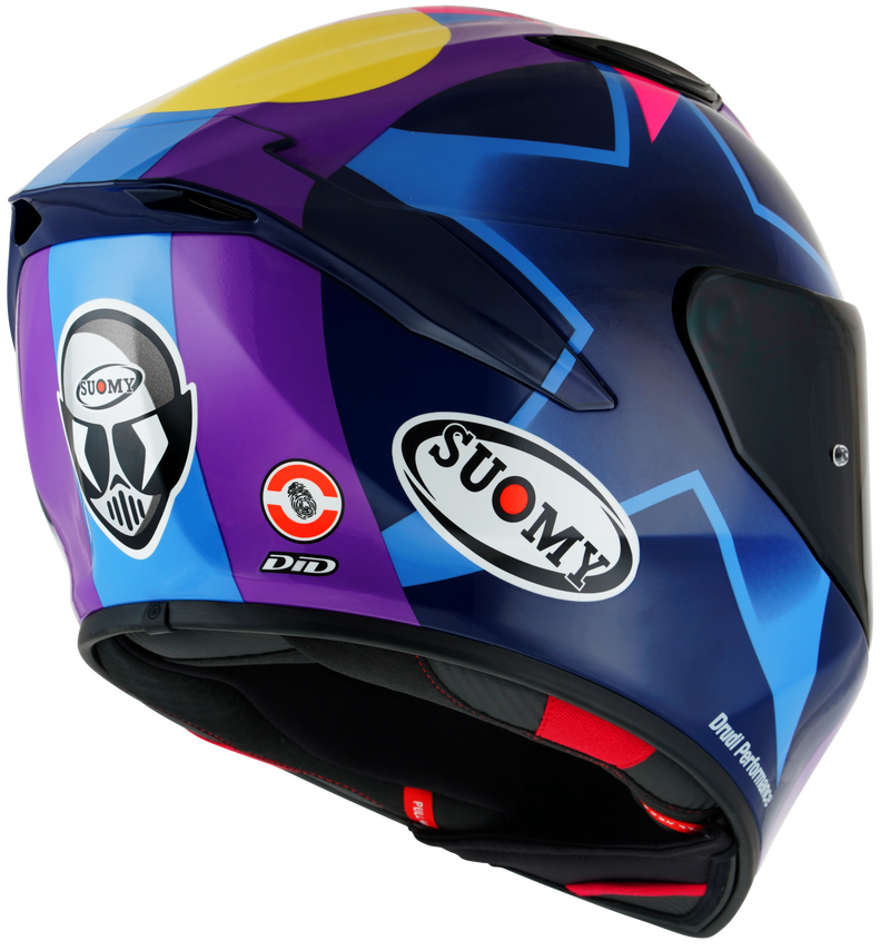 Suomy Track-1 full-face helmet in Enea Bastianini 2021 Replica gloss livery