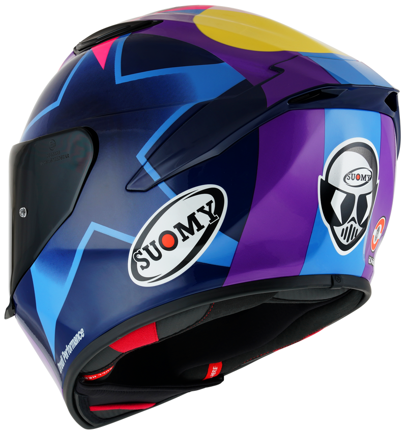Suomy Track-1 full-face helmet in Enea Bastianini 2021 Replica gloss livery