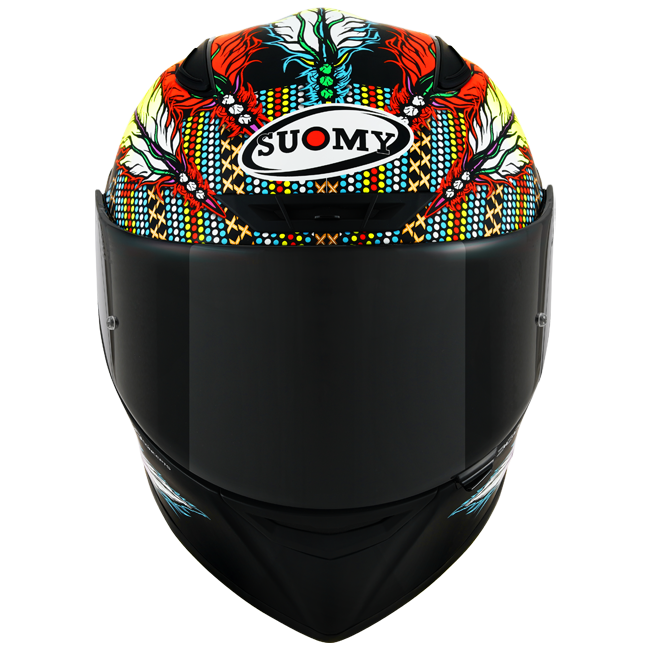 Suomy Track-1 full-face helmet in Chieftain Matte Black finish