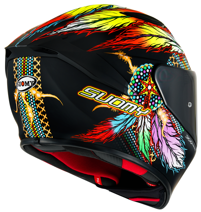 Suomy Track-1 full-face helmet in Chieftain Matte Black finish