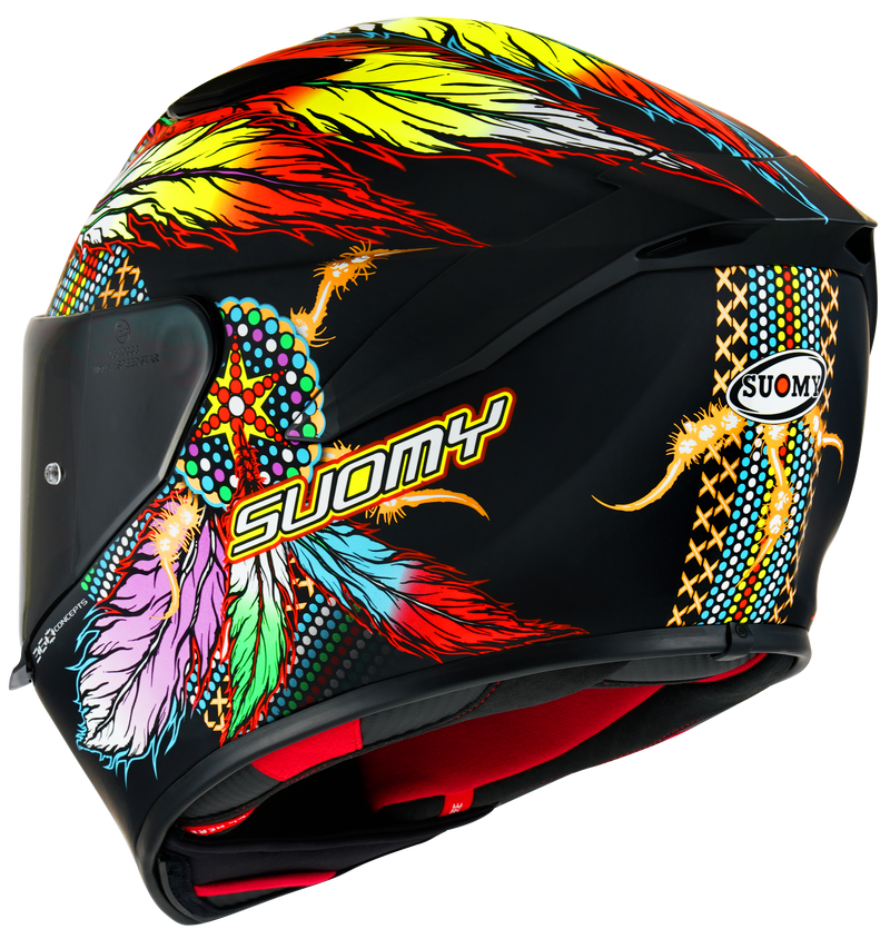 Suomy Track-1 full-face helmet in Chieftain Matte Black finish