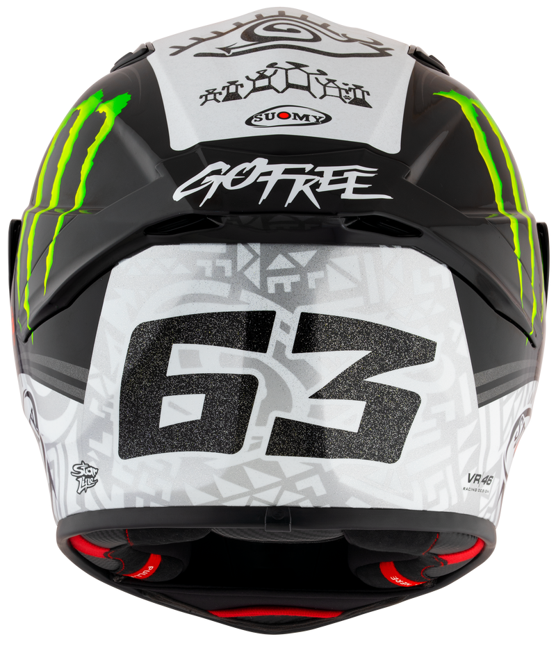 Suomy Track-1 full-face helmet in Francesco Pecco Bagnaia Winter Test 2023 Replica matte livery