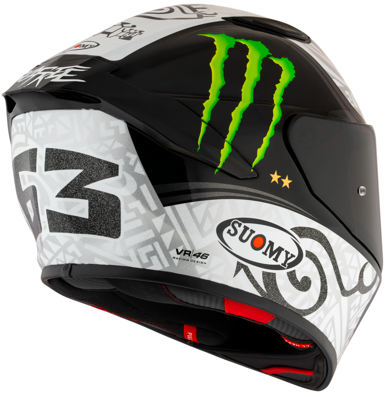 Suomy Track-1 full-face helmet in Francesco Pecco Bagnaia Winter Test 2023 Replica matte livery