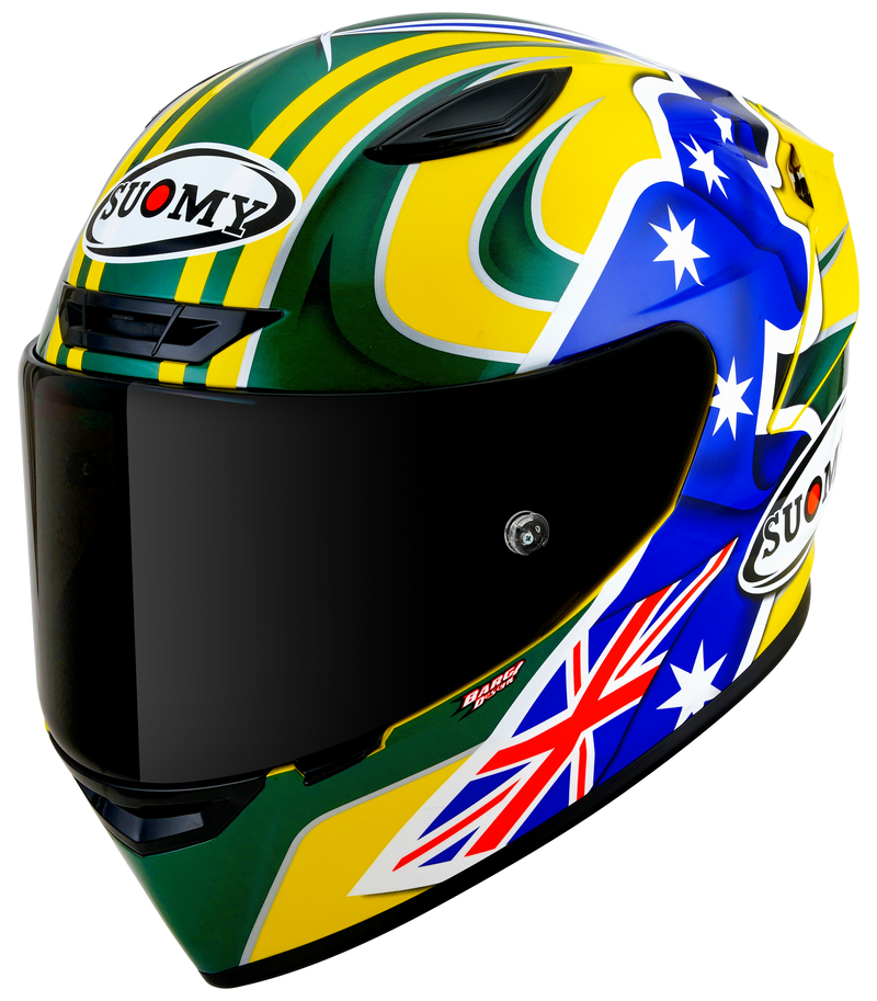 Suomy Track-1 helmet in Troy Bayliss 2005 Replica gloss livery