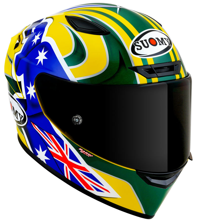 Suomy Track-1 helmet in Troy Bayliss 2005 Replica gloss livery