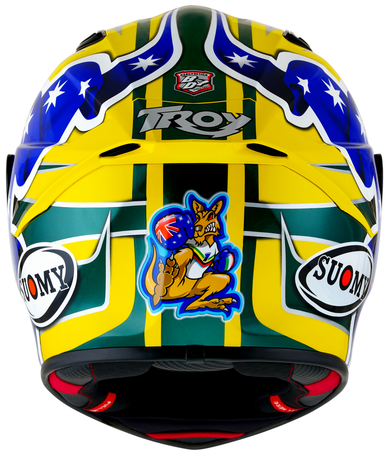 Suomy Track-1 helmet in Troy Bayliss 2005 Replica gloss livery