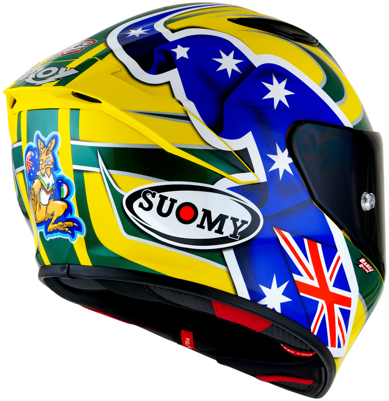 Suomy Track-1 helmet in Troy Bayliss 2005 Replica gloss livery