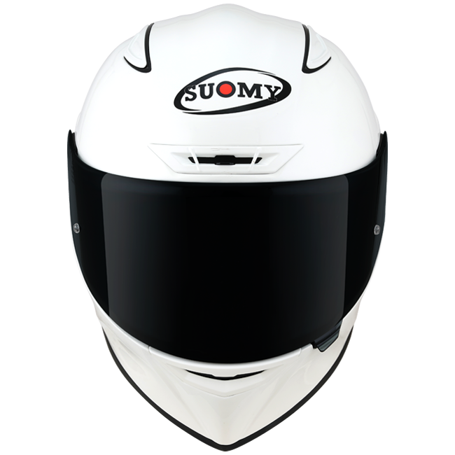 Suomy Track-1 full-face helmet in gloss white, part K6T100W3