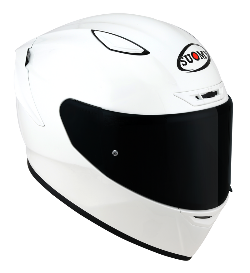 Suomy Track-1 full-face helmet in gloss white, part K6T100W3