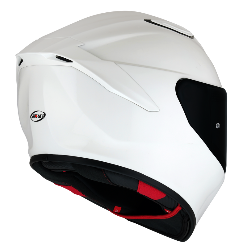 Suomy Track-1 full-face helmet in gloss white, part K6T100W3