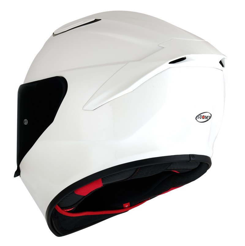 Suomy Track-1 full-face helmet in gloss white, part K6T100W3
