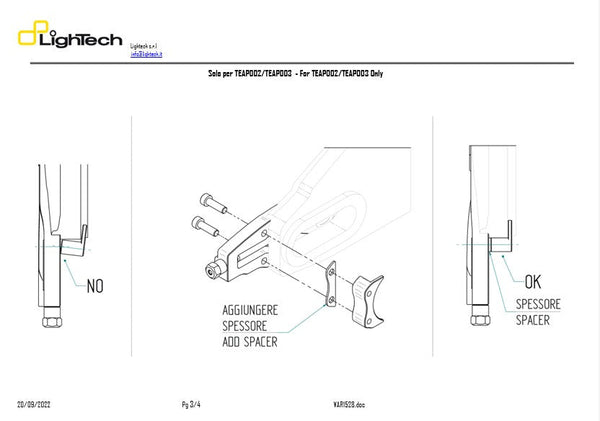 LighTech TEHO002 chain tensioner for Honda CBR 600 RR anodised billet aluminium