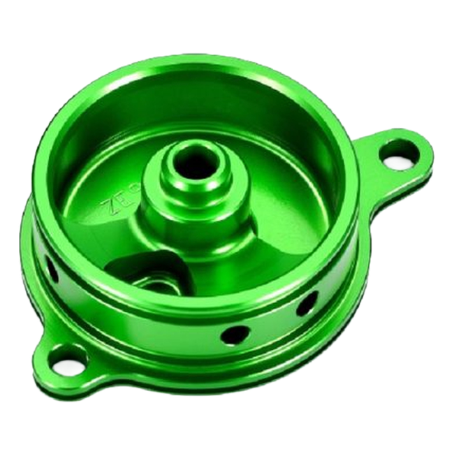 Accossato off-road oil filter cover TFR03 for Kawasaki KX250F, green