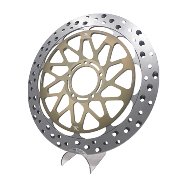 TK Dischi Freno SBK EVO 6.75 brake disc kit for Ducati Panigale V4, hard anodised inner carrier