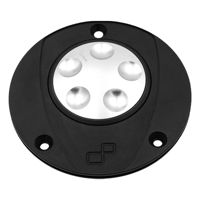 LighTech TRN226 aluminium fuel cap for Yamaha YZF-R3 black anodised with colour accent