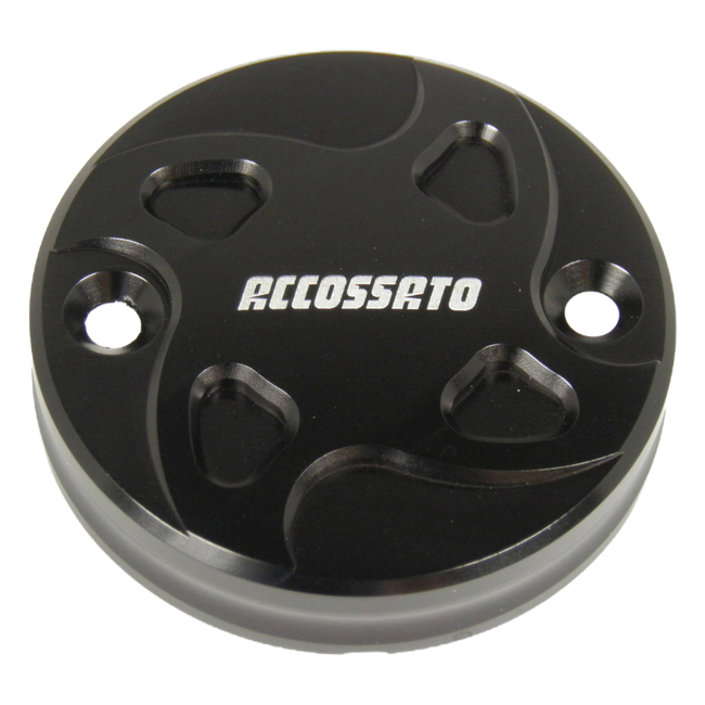 Accossato front brake fluid reservoir cap TS003 for Ducati MULTISTRADA 1260, black version