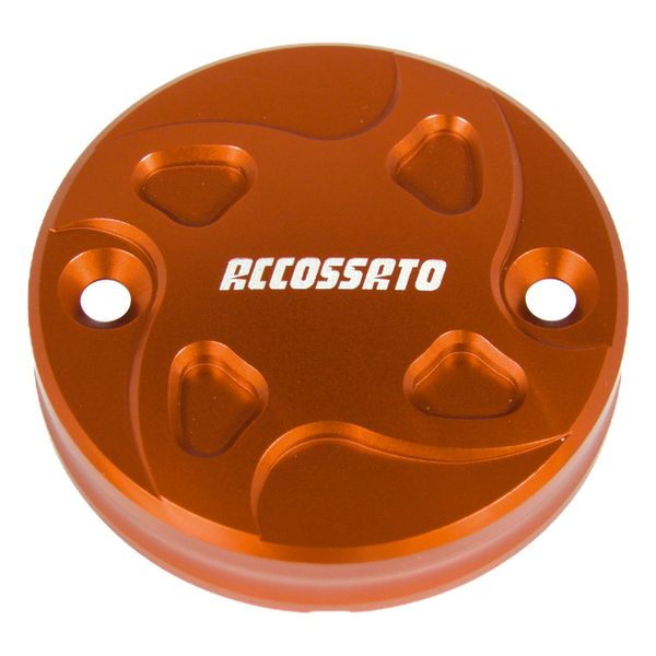 Accossato front brake fluid reservoir cap TS003 for Ducati MULTISTRADA 950, orange version