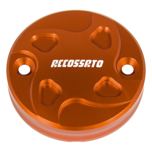 Accossato front brake fluid reservoir cap TS005 for BMW S1000R, orange version