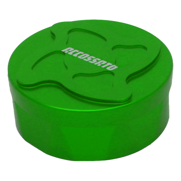 Accossato rear brake fluid reservoir cap TS012 for Aprilia DORSODURO 1200, green version