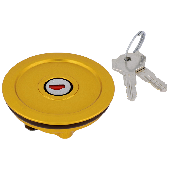 CNC Racing TSU01 anodised aluminium fuel cap with key lock
