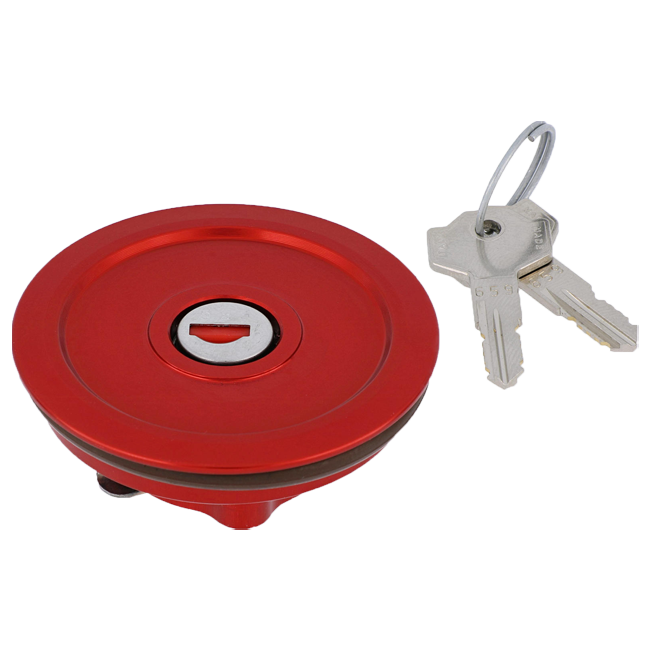 CNC Racing TSU01 anodised aluminium fuel cap with key lock