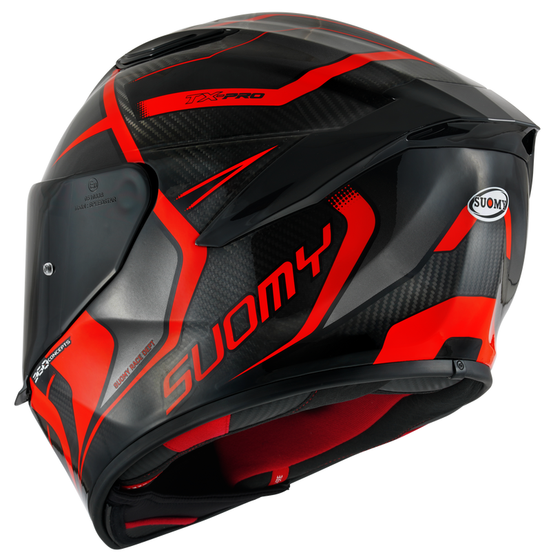 Suomy TX-Pro Carbon full-face helmet in Advance Rot Fluo gloss finish