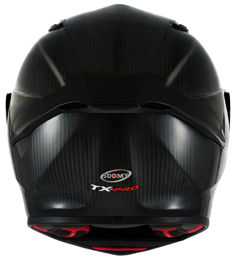 Suomy TX-Pro full-face helmet in gloss naked carbon finish