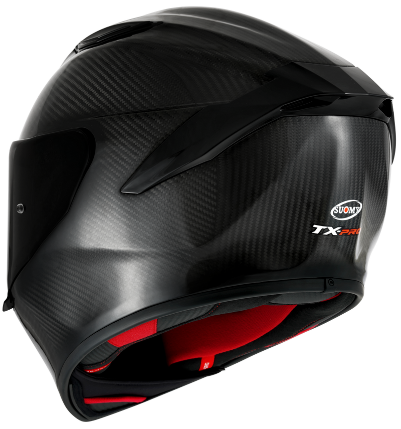 Suomy TX-Pro full-face helmet in gloss naked carbon finish