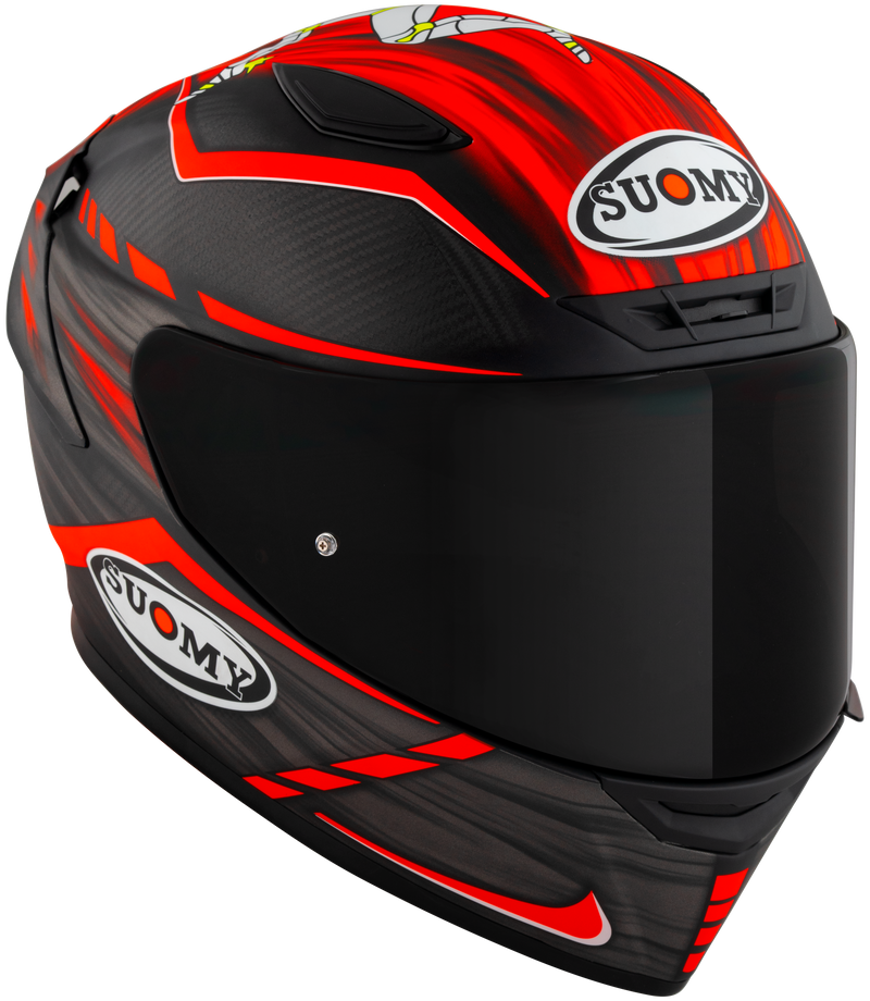 Suomy TX-Pro Carbon full-face helmet in Johnson Replica Matte Red finish
