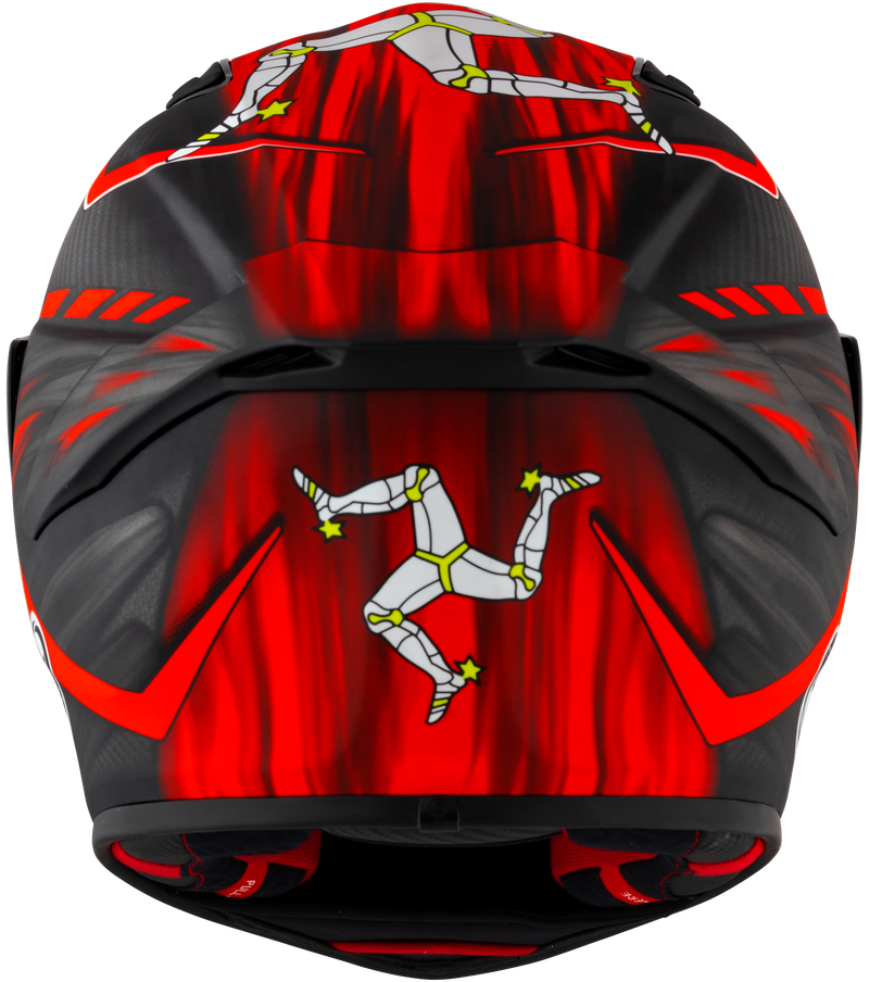 Suomy TX-Pro Carbon full-face helmet in Johnson Replica Matte Red finish