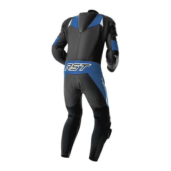 RST Tractech EVO D3O men's one-piece leather suit in Black/Blue, part 103634