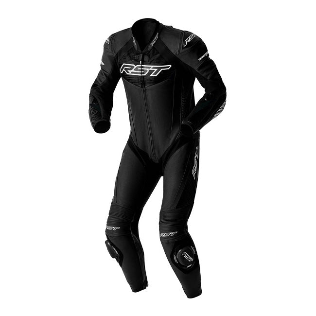 RST Tractech EVO D3O one-piece leather race suit men's Black/White