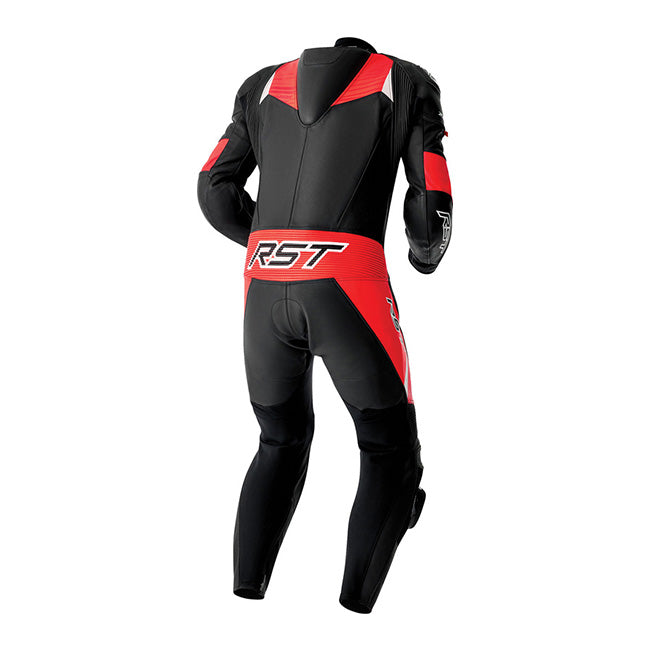 RST Tractech EVO D3O men's one-piece leather race suit in black and red