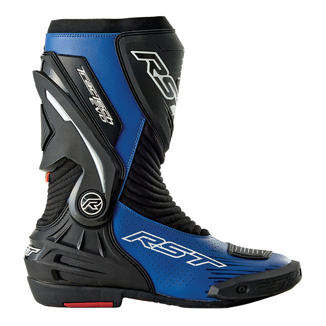 RST Tractech EVO D3O men's motorcycle boots in Blue and Black