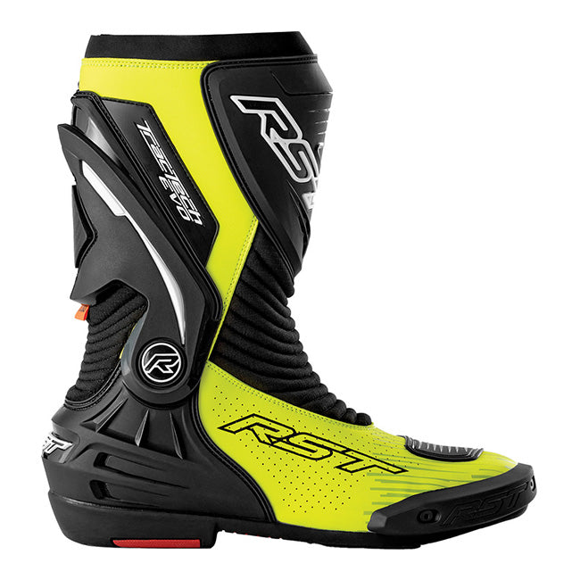 RST Tractech EVO D3O motorcycle boots men neon yellow black