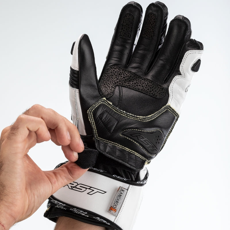 RST Tractech Evo 4 Ladies motorcycle leather gloves in white