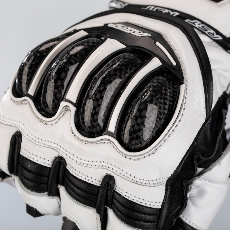 RST Tractech Evo 4 Ladies motorcycle leather gloves in white