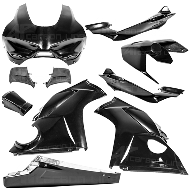 AP Carbon Line Lavatex complete fairing kit for Ducati Panigale V4/S 2025-2026, raw unpainted finish