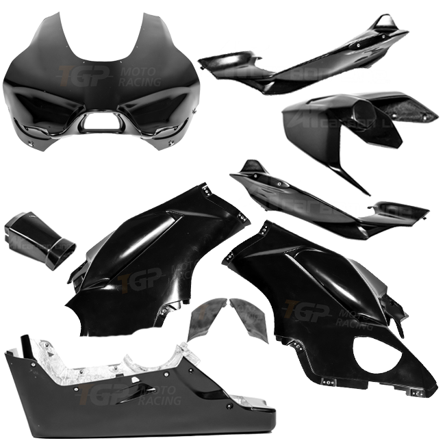 AP Carbon Line Lavatex complete racing fairing kit for Ducati Panigale V4 R 2026, unpainted