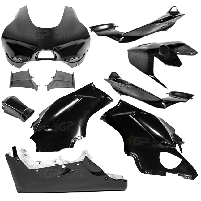 AP Carbon Line Lavatex complete racing fairing kit for Ducati Panigale V4 R 2026, unpainted