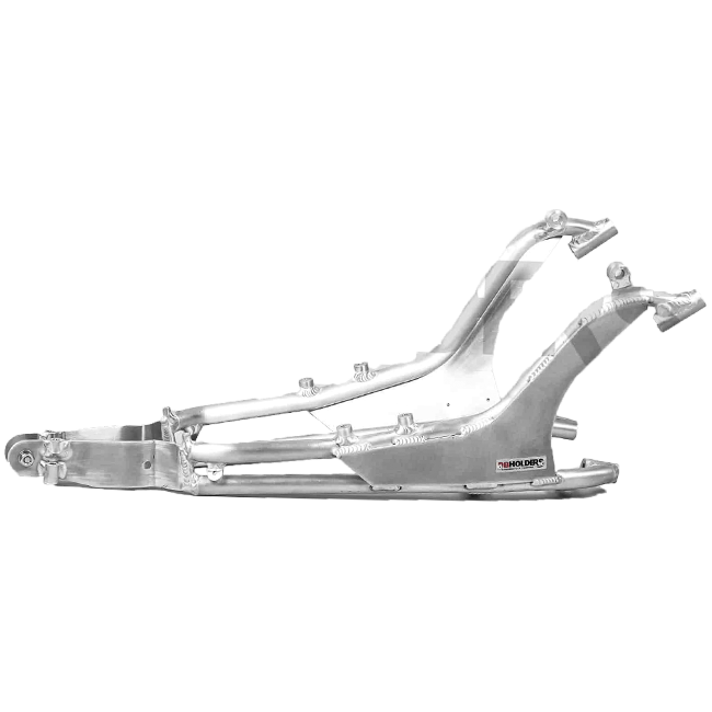 DB Holders aluminium subframe for Ducati Panigale V4 in black powder-coat finish